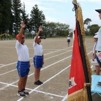 朝から練習です