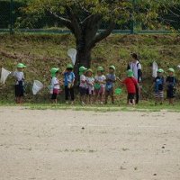 ９月１4日（月）幼稚園生が久米小に来ました。