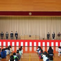 ４月６日（水）令和４年度がスタートしました。　着任式・始業式を行いました。