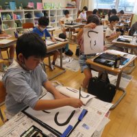 小学３、４年　書写の時間を紹介します。