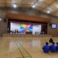 生徒会役員選挙立会演説会リハーサルの様子