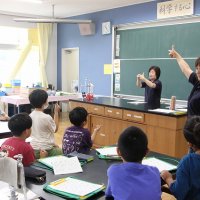 福祉体験学習　手話を学びました