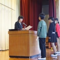 今日は、前期終業式です