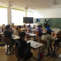 ５、６年生の授業（12/18）の様子です