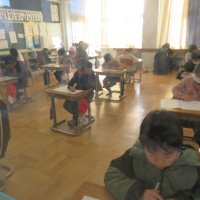 ４、５、６年生は県学力診断のためのテストでした