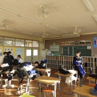 学力診断テスト前の様子