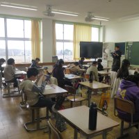 ５、６年生の授業（1/22）の様子です