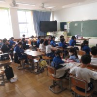 ３、4年生の授業（1/23）の様子です