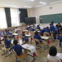１、２年生の授業（1/24）の様子です