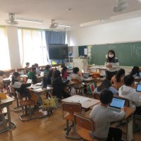 ３、4年生の授業（1/31）の様子です