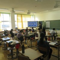 ５、６年生の授業（1/31）の様子です