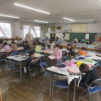 １、２年生の授業（2/12）の様子です
