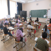 １、２年生の授業（2/20）の様子です