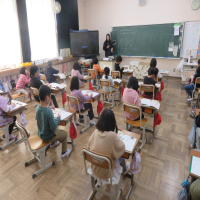 １、２年生の授業（2/26）の様子です