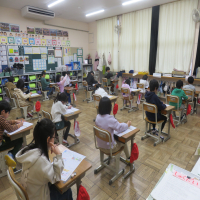 １、２年生の授業（3/3）の様子です