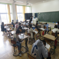 ５、６年生の授業（3/4）の様子です