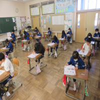 １、２年生の授業（3/7）の様子です