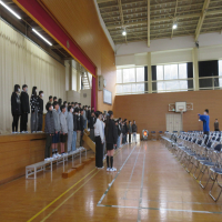 ２回目の卒業式全体練習をしました