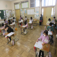 １、２年生の授業（3/17）の様子です