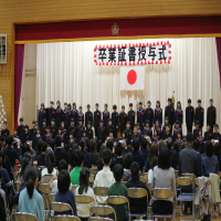 卒業式で感謝の気持ちを伝えました