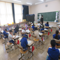 １、２年生の授業（3/21）の様子です