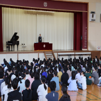 令和６年度修了式の様子です①