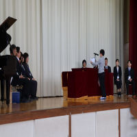 令和７年度始業式の様子です。