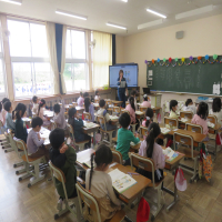 １、２年生の授業（4/18）の様子です