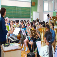 金管クラブの練習の様子です。