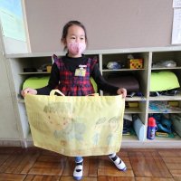すてきな手提げ袋ができましたね！