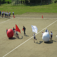 運動会の全体練習（5/13）をしました
