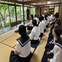 修学旅行２日目坐禅体験
