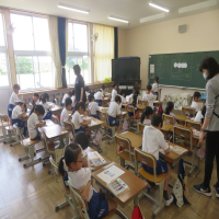 １、２年生の授業（5/29）の様子です