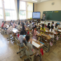 １、２年生の授業（6/2）の様子です