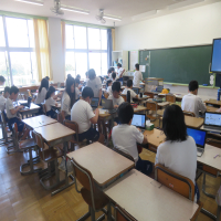 ５、６年生の授業（6/4）の様子です