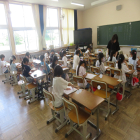 １、２年生の授業（6/16）の様子です