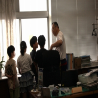 校長室にて！