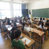 ３、4年生の授業（6/17）の様子です