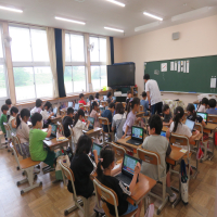 １、２年生の授業（6/26）の様子です