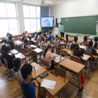 ３、4年生の授業（6/26）の様子です