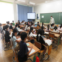 ３、4年生の授業（6/27）の様子です