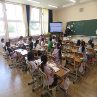 １、２年生の授業（6/30）の様子です