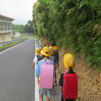 本日の登校の様子