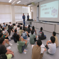 ６年生は少年消防クラブ結団式（7/7）を行いました