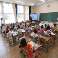 １、２年生の授業（7/11）の様子です