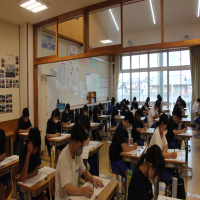今日の学校様子